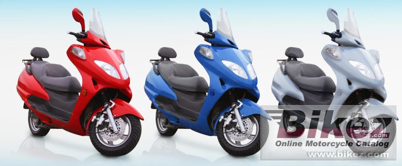 Big Current Motor maxi scooter picture and wallpaper from Bikez.com